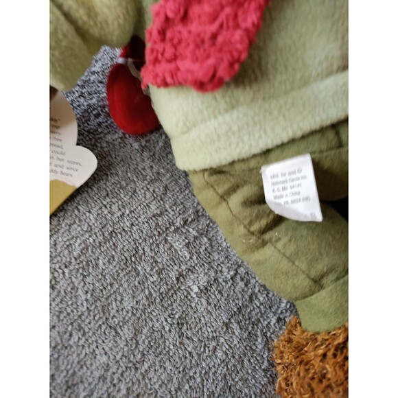 Hallmark HOLIDAY TEDDY Red MITTENS TEDDY BEAR 13" Plush STUFFED ANIMAL Toy - Picture 5 of 5